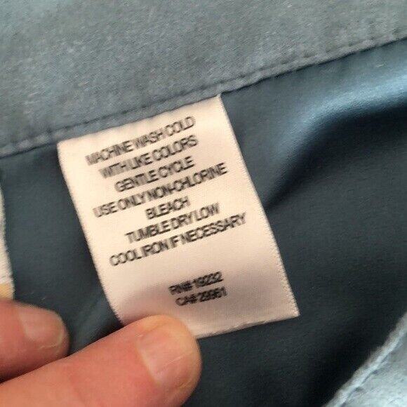 Alfred Dunner Blue Straight wide Leg Career Office Work Pants Women's 24W x 27" - Picture 4 of 8